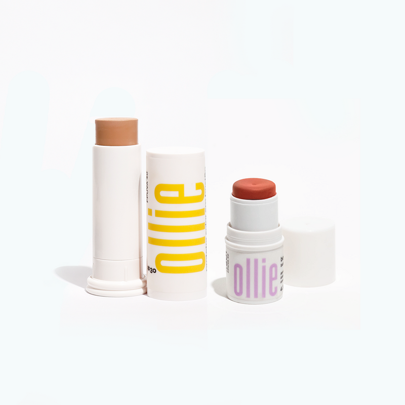 Ollie  Kit Daily Ollie - Barra 3 en 1 Rubor, Labial y Sombra FPS 95 